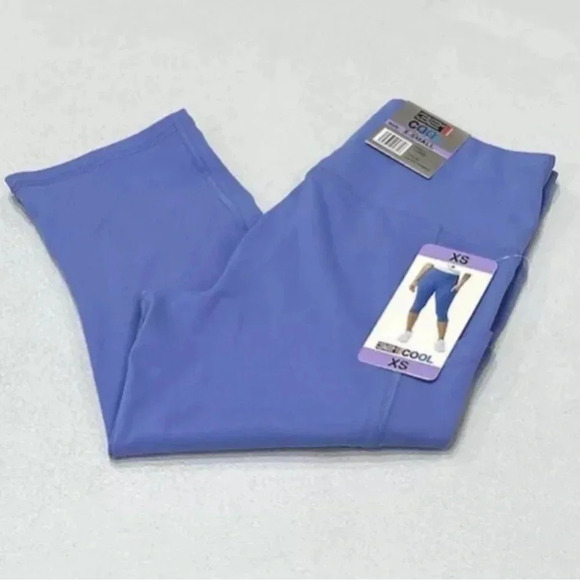 32 Degrees Cool Women's Soft Active Capri Legging Pants, Purple, Size XS 2 Pair - Picture 3 of 14